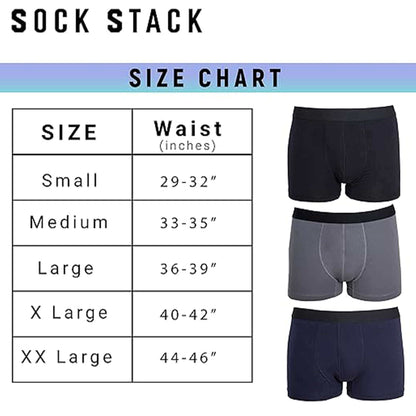 Black Cotton Stretch Boxer Shorts Pack Of 6 For Men Comfort Fit Breathable Waistband Underwear Everyday Wear