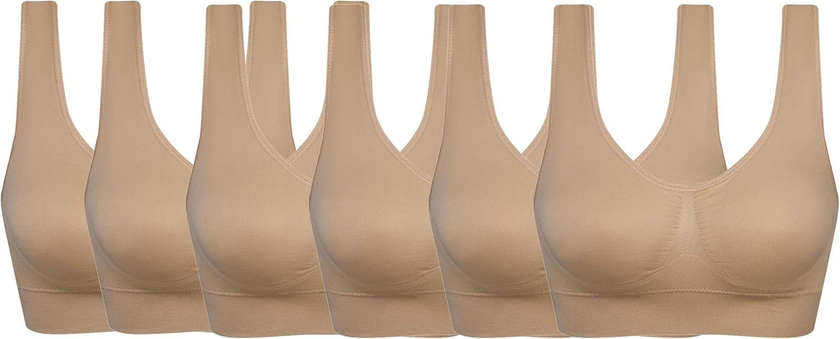 Women's Comfort Workout Sports Bra Low-Impact Activity Sleep Bras