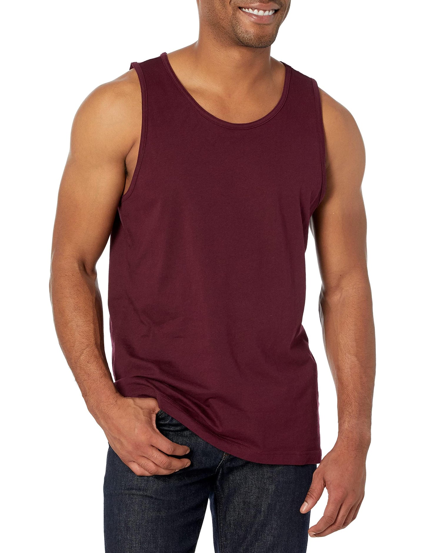 Amazon Essentials Men's Regular-Fit Sleeveless Tank Tops