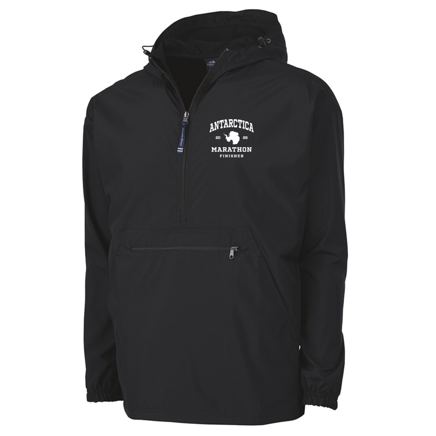Antarctica Marathon Finisher 2026 - Pack-N-Go Pullover Jacket Black (9904)