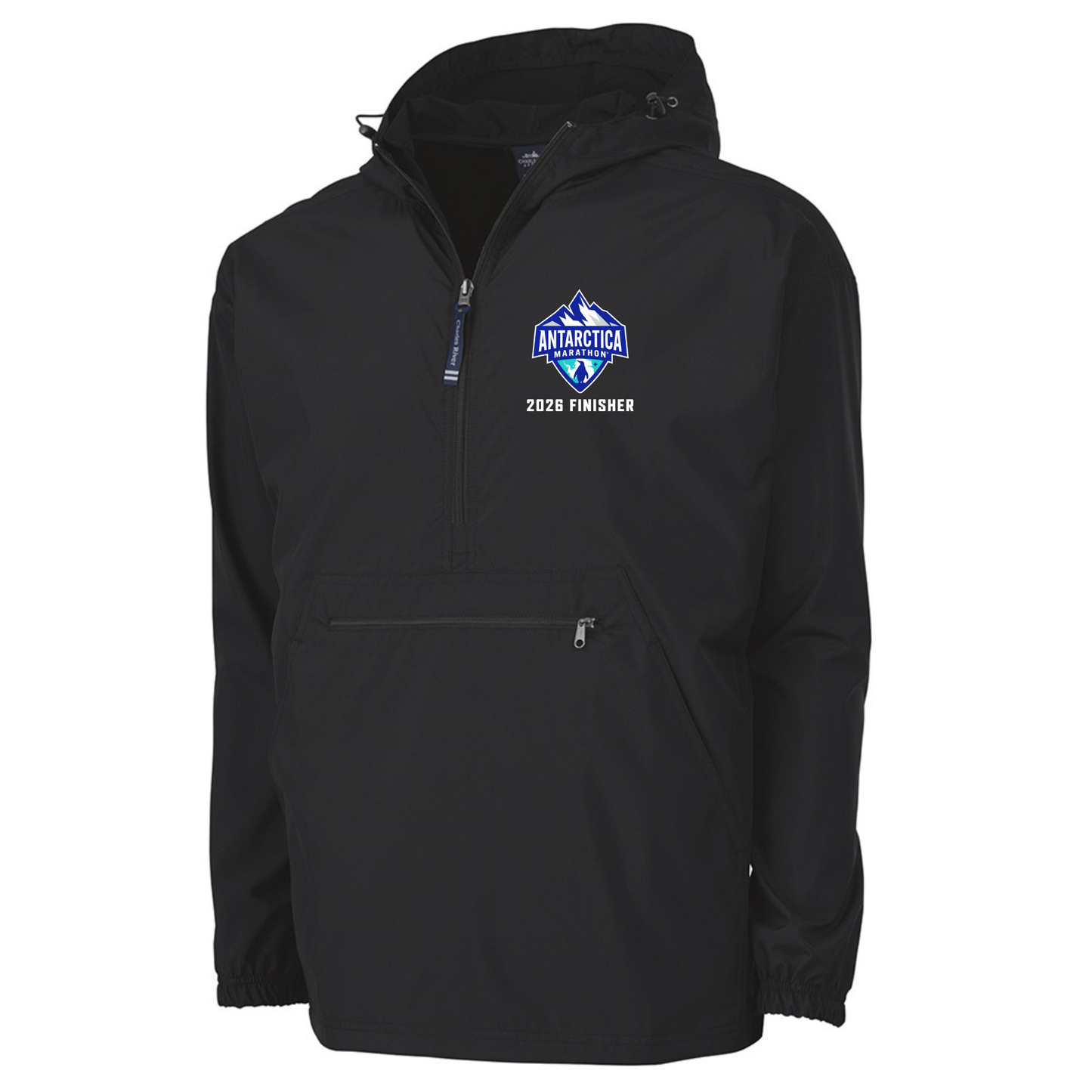 Antarctica Marathon Finisher 2026 - Pack-N-Go Pullover Jacket Black (9904)
