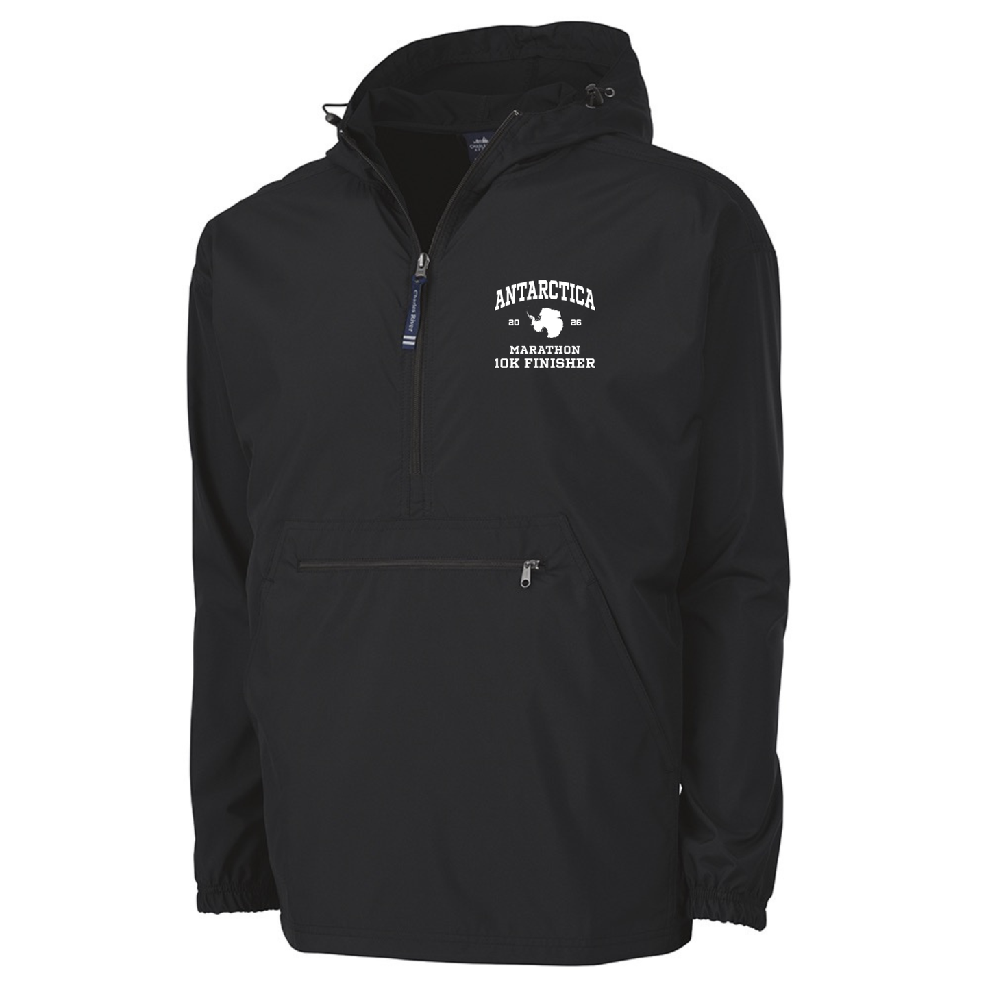Antarctica Marathon Finisher 2026 - Pack-N-Go Pullover Jacket Black (9904)