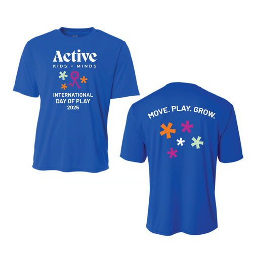 Active Kids & Minds International Day of Play - YOUTH Performance Tee (PC380Y)