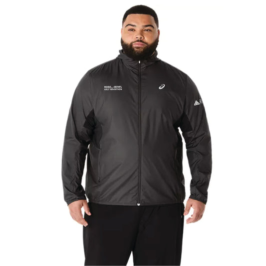 2026 Rose Bowl Half Marathon - ASICS Men's Silver Jacket Black (2011D235) (RB26-06)