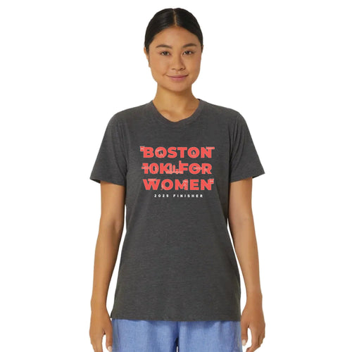 Boston 10K for Women Finisher - ASICS Women's PR Poly Cotton Tee (2012D014) (B086)
