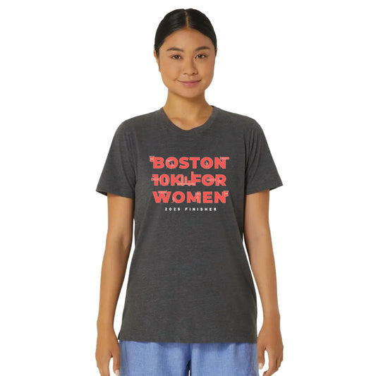 Boston 10K for Women Finisher - ASICS Women's PR Poly Cotton Tee (2012D014) (B086)