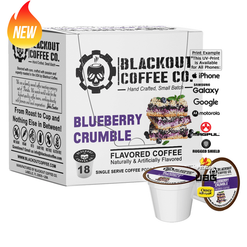 BLUEBERRY CRUMBLE FLAVORED COFFEE PODS 18CT