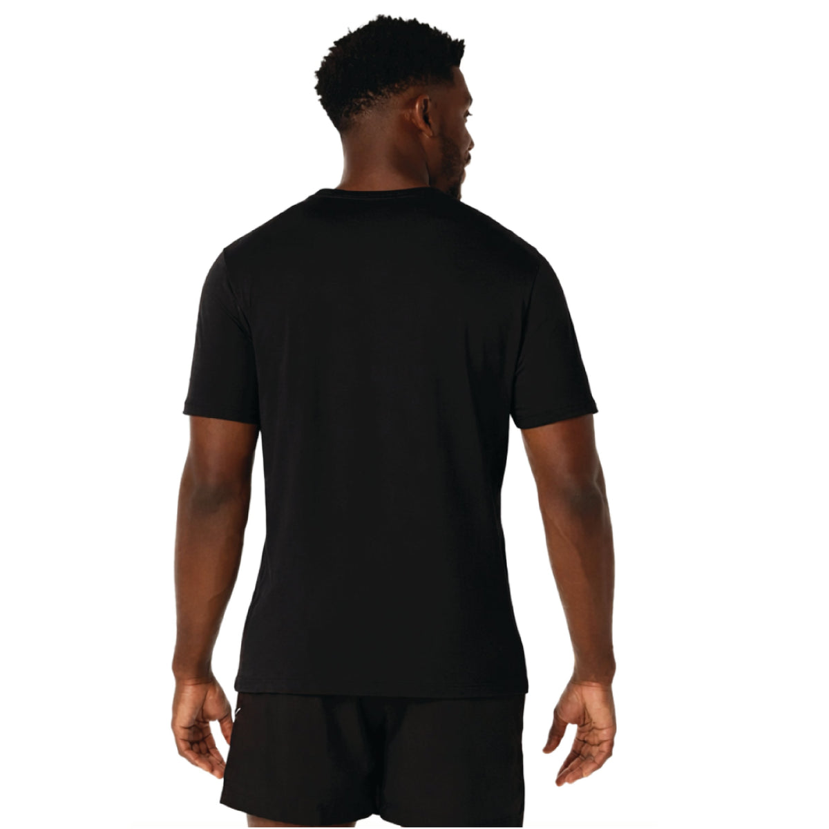 ASICS Falmouth Road Race 2026 - ASICS Men's PR Poly Cotton Short Sleeve Tee Black (2011D028)(FRR26-02)