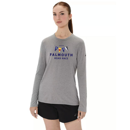 ASICS Falmouth Road Race 2026 - ASICS Women's PR Long Sleeve Triblend Tee Grey (2012D305) (FRR26-06)