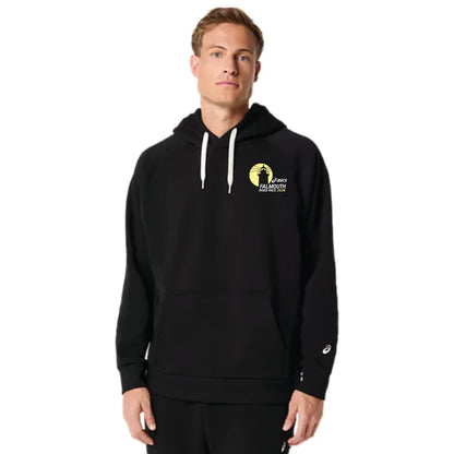 ASICS Falmouth Road Race 2026 - ASICS Unisex Fleece Relaxed Pullover Hoodie Black (2031F470) (FRR26-13 LC, FRR26-14 Back)