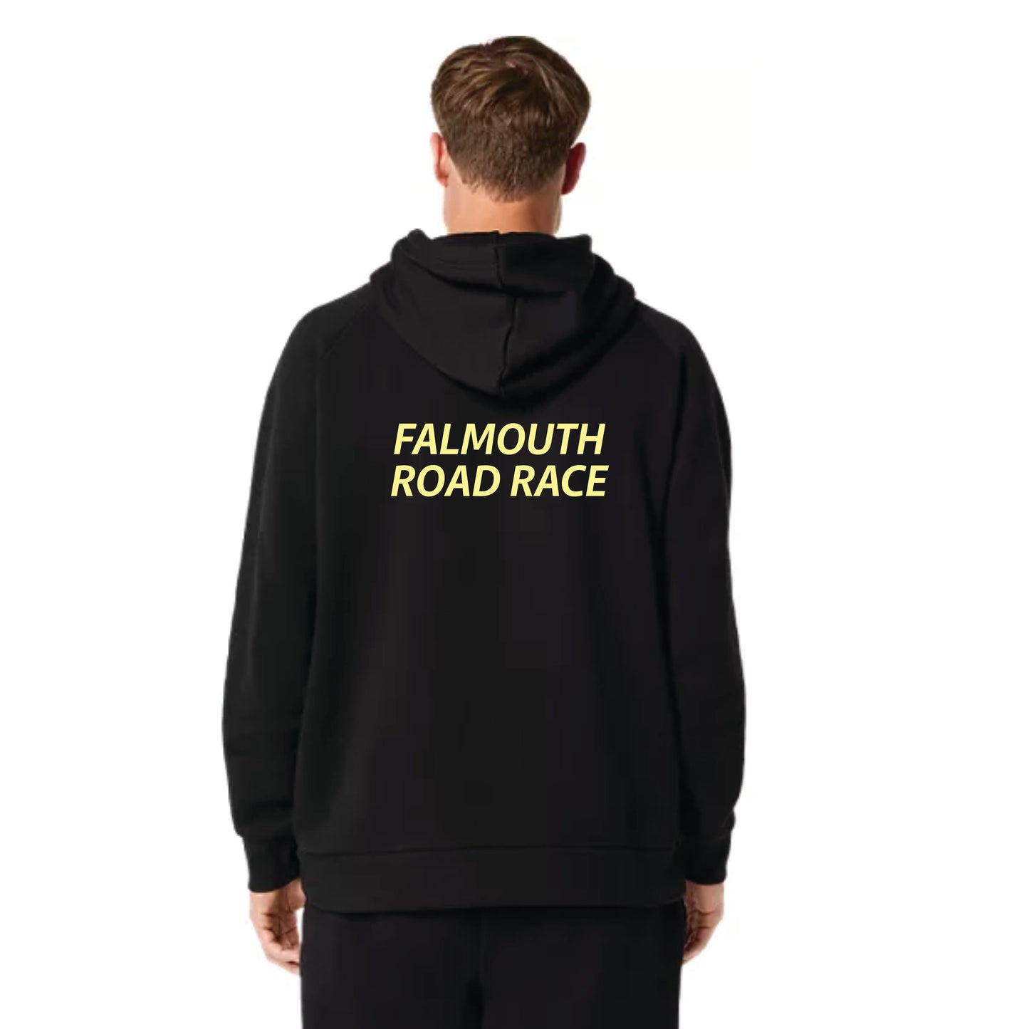 ASICS Falmouth Road Race 2026 - ASICS Unisex Fleece Relaxed Pullover Hoodie Black (2031F470) (FRR26-13 LC, FRR26-14 Back)