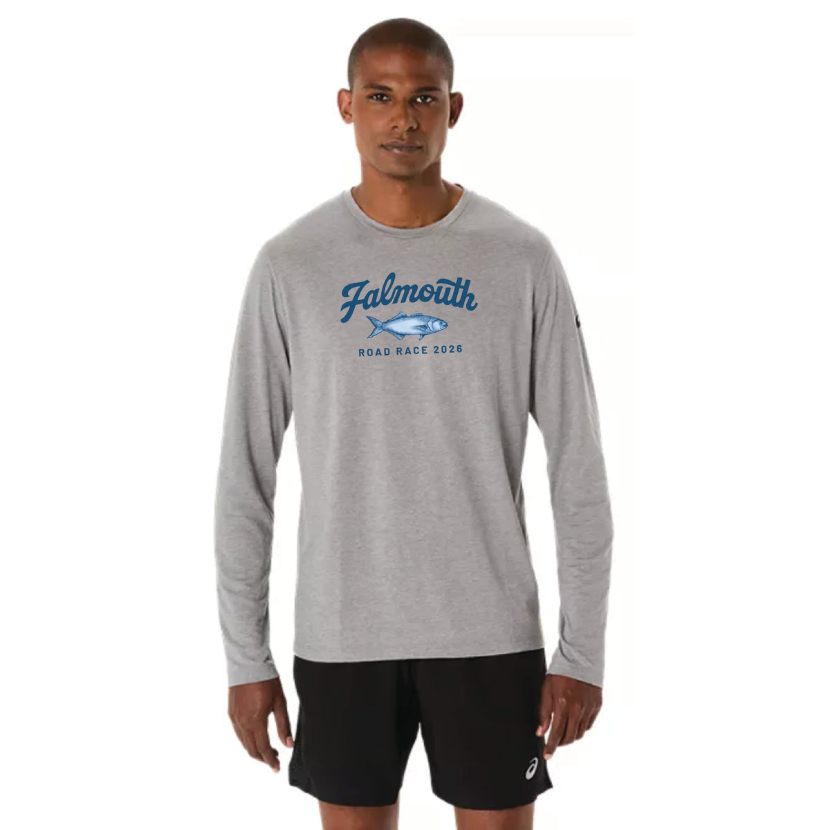 ASICS Falmouth Road Race 2026 - ASICS Mens PR Long Sleeve Triblend Tee (2011D378) (FRR26-15)