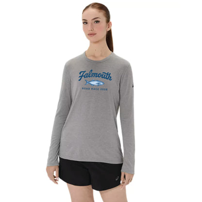 ASICS Falmouth Road Race 2026 - ASICS Women's PR Long Sleeve Triblend Tee Grey (2012D305) (FRR26-15)