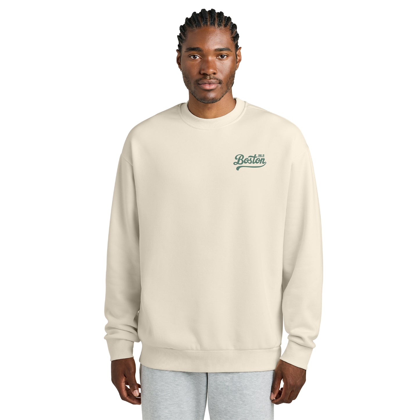 Boston 26.2 - Heavyweight Griege Fleece Crew (DT6154) (HBM26-10 LC, HBM26-09)