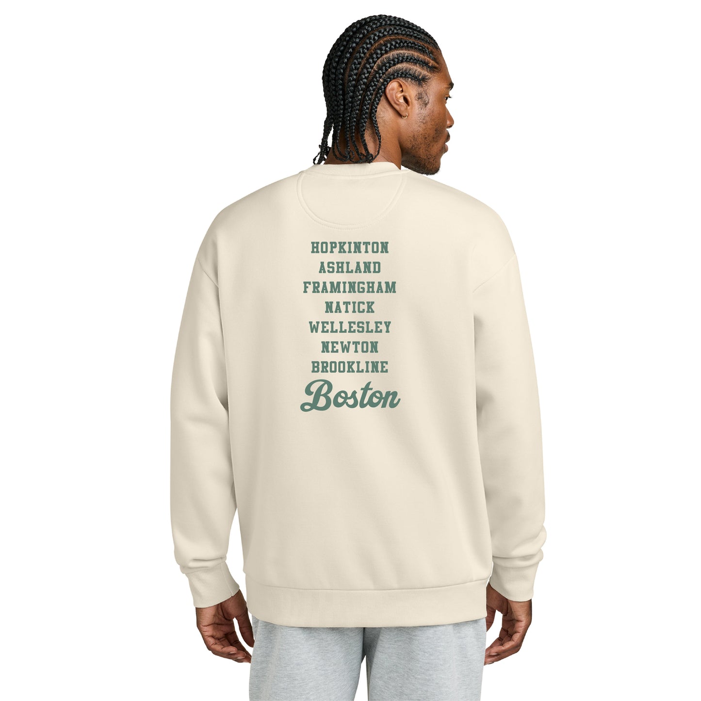 Boston 26.2 - Heavyweight Griege Fleece Crew (DT6154) (HBM26-10 LC, HBM26-09)