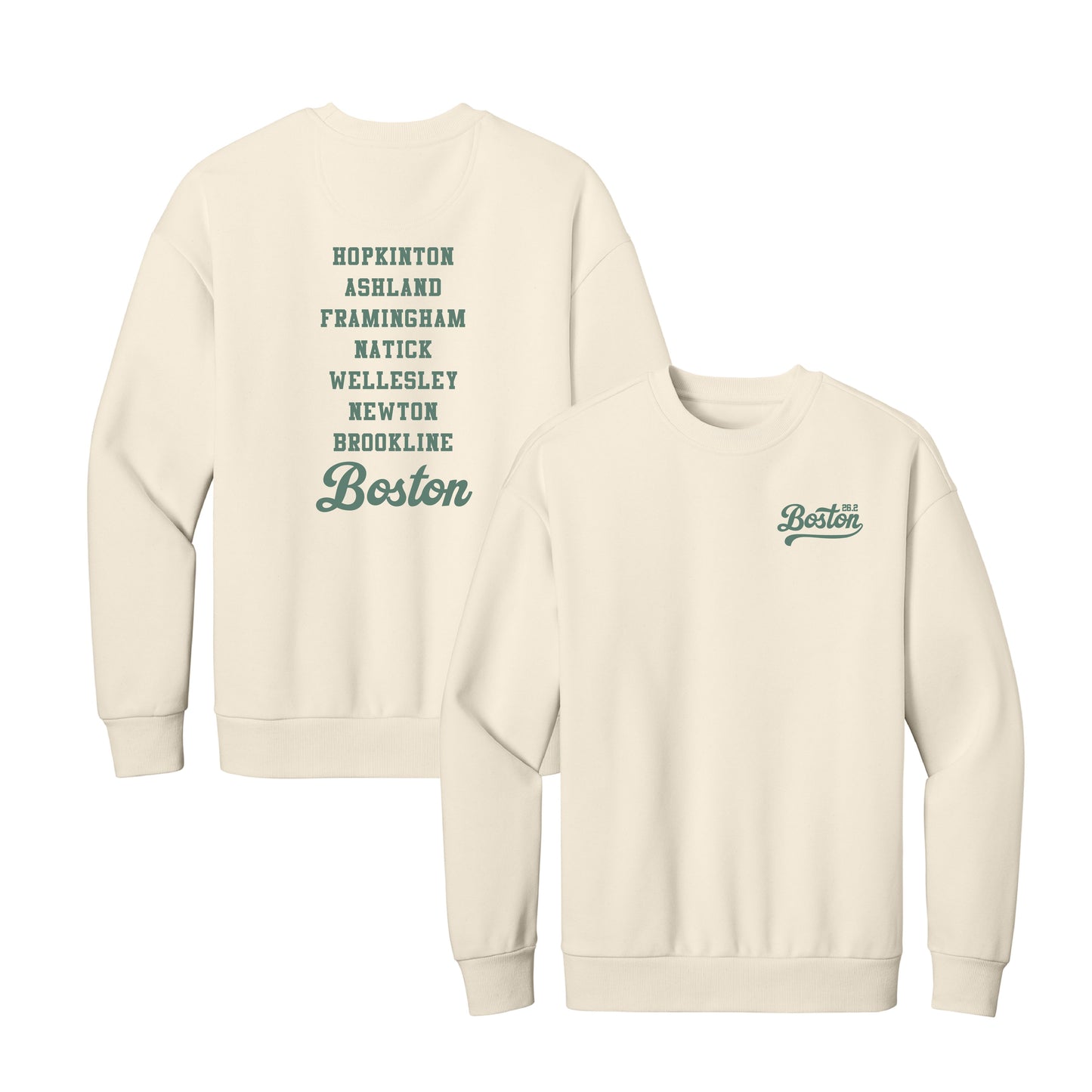 Boston 26.2 - Heavyweight Griege Fleece Crew (DT6154) (HBM26-10 LC, HBM26-09)