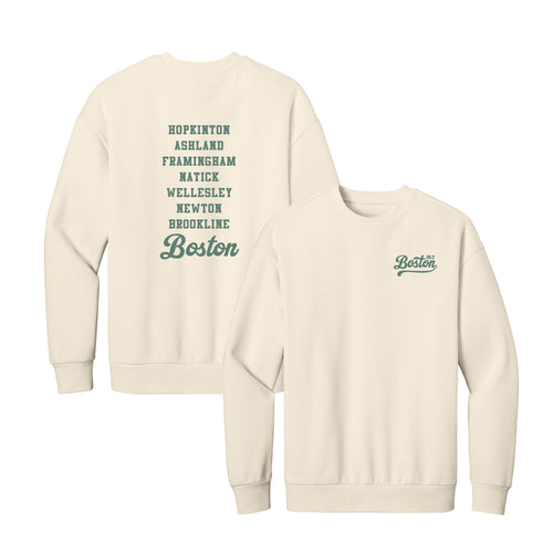 Boston 26.2 - Heavyweight Griege Fleece Crew (DT6154) (HBM26-10 LC, HBM26-09)