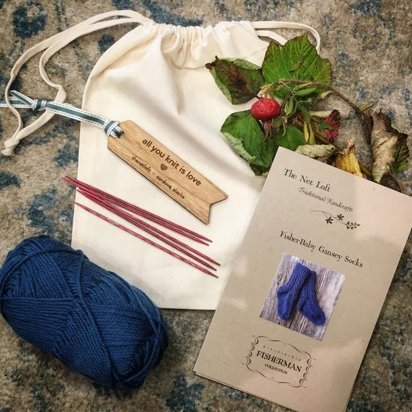 FisherBaby Gansey Socks Pattern
