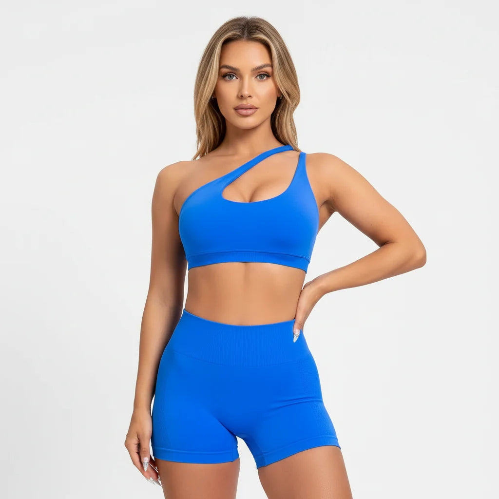 Impact Asymmetric Sports Bra Gym Top