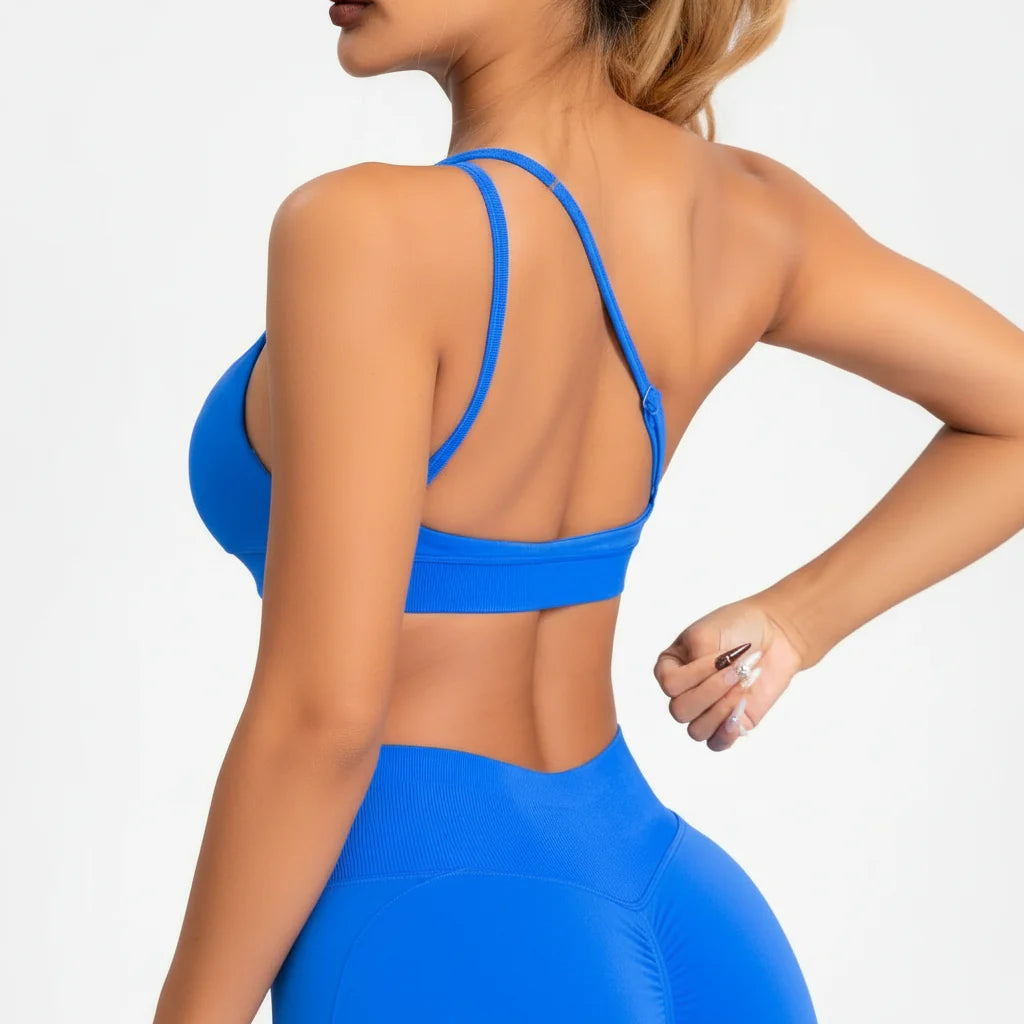 Impact Asymmetric Sports Bra Gym Top