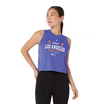2026 ASICS Los Angeles Marathon FINISHER - ASICS Women's Road Crop Top Cobalt (2012D368) (LA26-33)