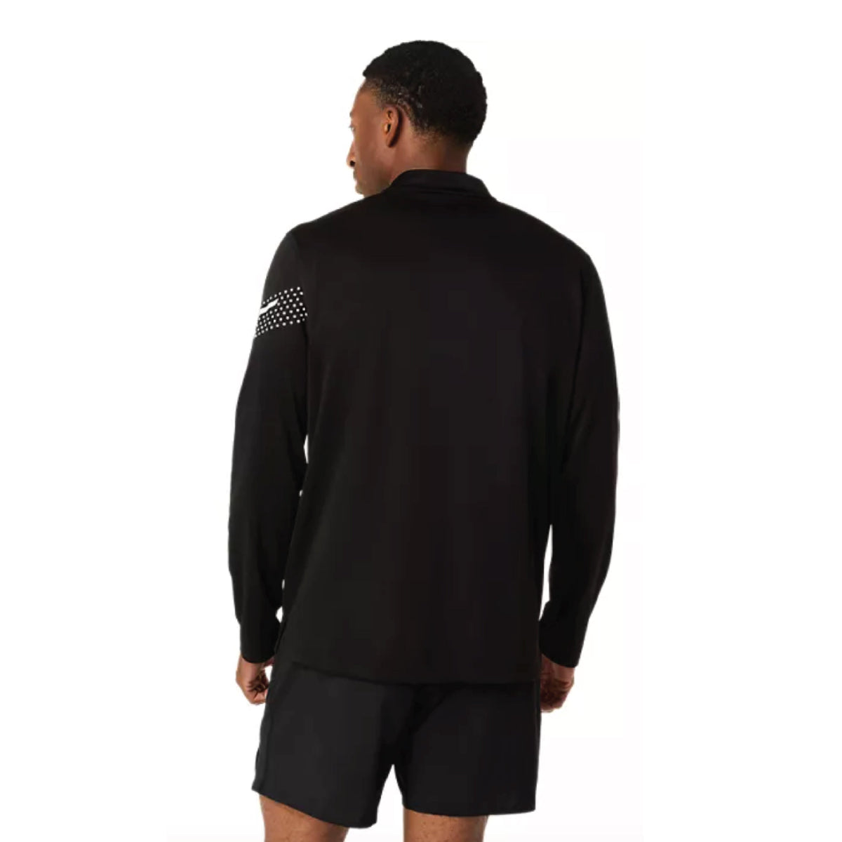 2026 ASICS Los Angeles Marathon FINISHER - ASICS Men's Icon Long Sleeve 1/2 Zip Black (2011D459) (LA26-36)