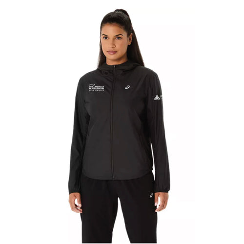 2026 ASICS Los Angeles Marathon FINISHER - ASICS Women's Silver Jacket Black (2012D148) (LA26-35)