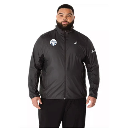 2026 ASICS Los Angeles Marathon FINISHER - ASICS Men's Silver Jacket Black (2011D235) (LA26-36)