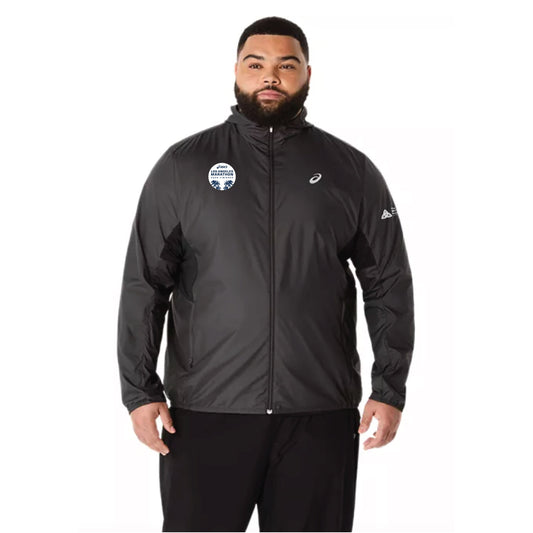 2026 ASICS Los Angeles Marathon FINISHER - ASICS Men's Silver Jacket Black (2011D235) (LA26-36)