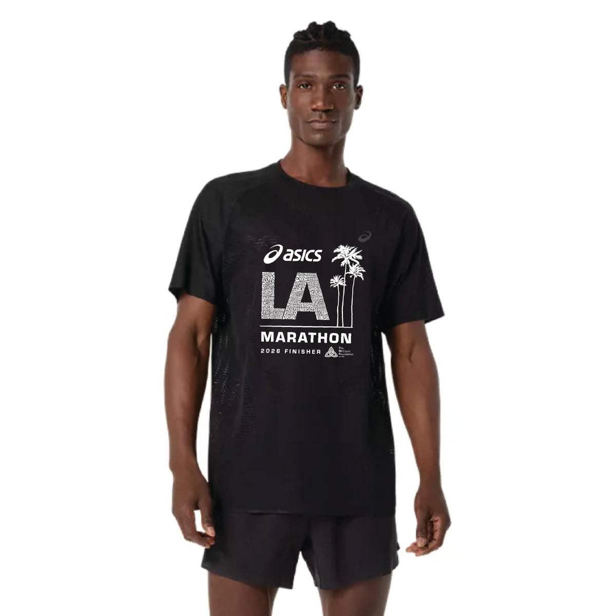 2026 ASICS Los Angeles Marathon FINISHER - ASICS Men's Metarun Short Sleeve Top (2011D510-001) (LA26-31)