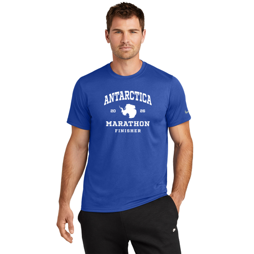 Antartica Marathon Finisher 2026 - Nike Men's Team rLegend Tee Royal Blue (NKDX8730)