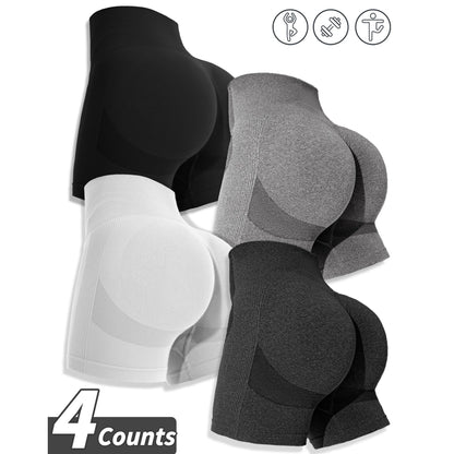 Seamless Quick-Drying Butt-Lifting Shorts for Women