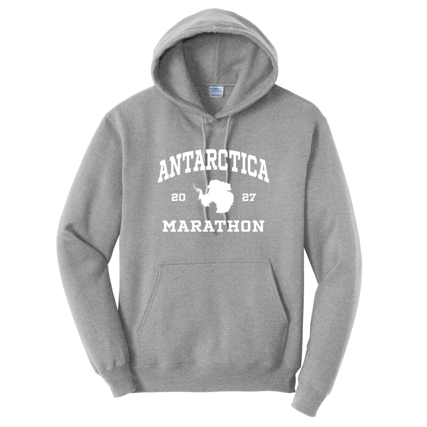 Antarctica Marathon 2027 - Unisex Fleece Pullover Hooded Sweatshirt (PC78H)