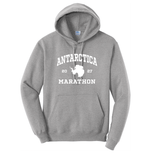 Antarctica Marathon 2027 - Unisex Fleece Pullover Hooded Sweatshirt (PC78H)