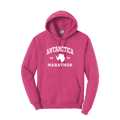 Antarctica Marathon 2027 - Unisex Fleece Pullover Hooded Sweatshirt (PC78H)