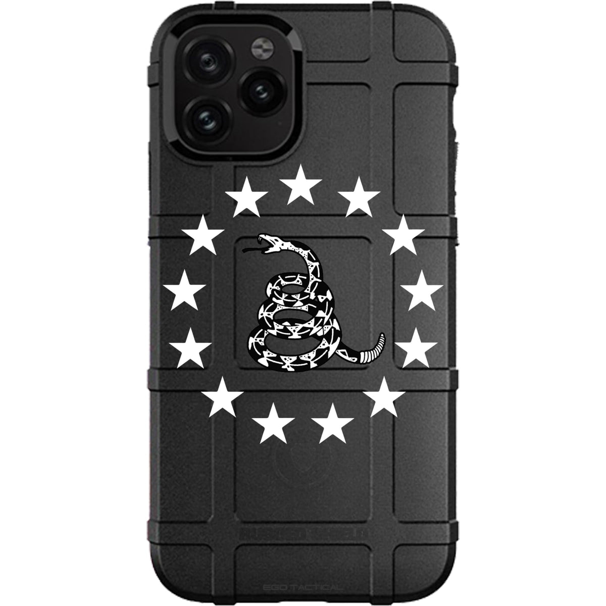 13 Stars Gadsden Snake Don't Tread on Me Custom Printed Case Design for Apple, Samsung, Google & Motorola Phone Models