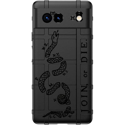 Join, or Die Benjamin Franklin Snake Cartoon Custom Printed Case Design for Apple, Samsung, Google & Motorola Phone Models
