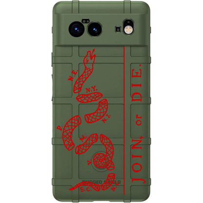 Join, or Die Benjamin Franklin Snake Cartoon Custom Printed Case Design for Apple, Samsung, Google & Motorola Phone Models