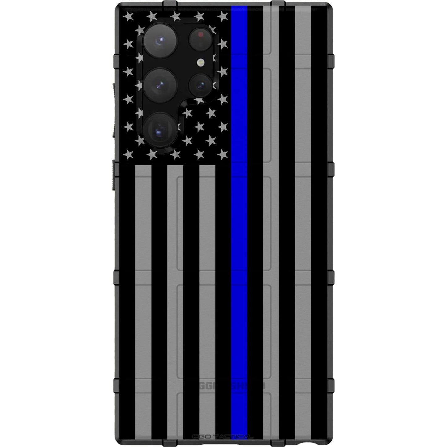 Forward or Reversed US American Flag Subdued Thin Line on Grey Custom Printed Case Design for Apple, Samsung, Google & Motorola Phone Models