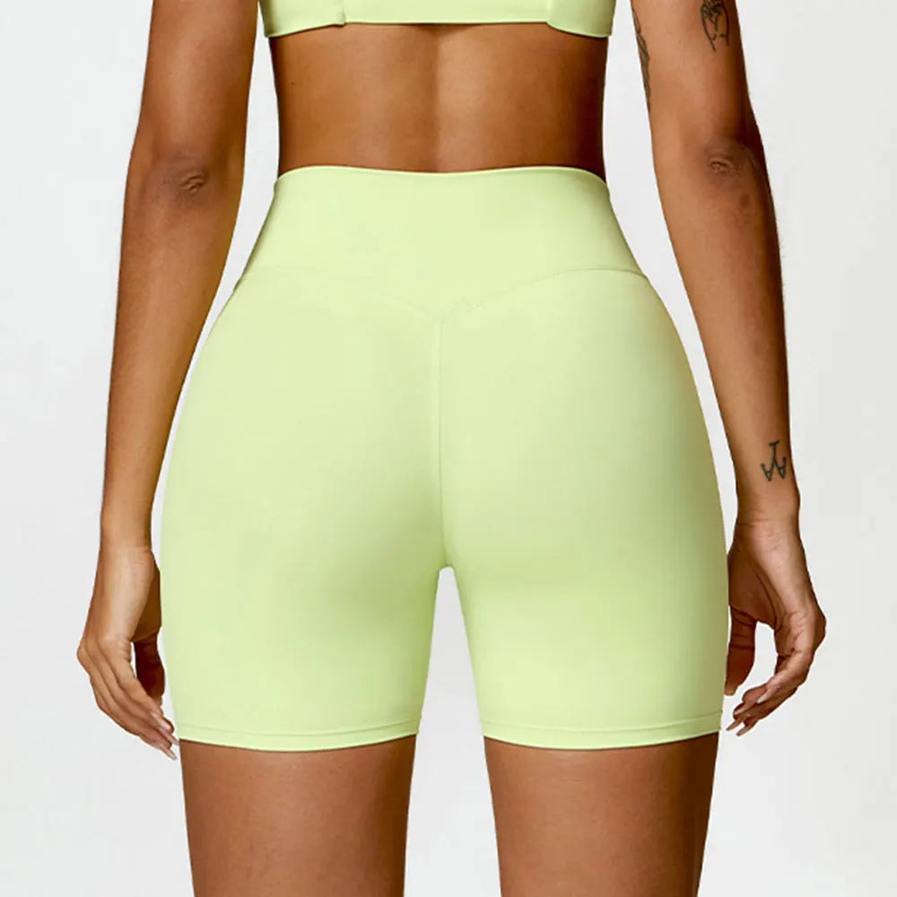 High Waist Push Up Gym Workout Shorts