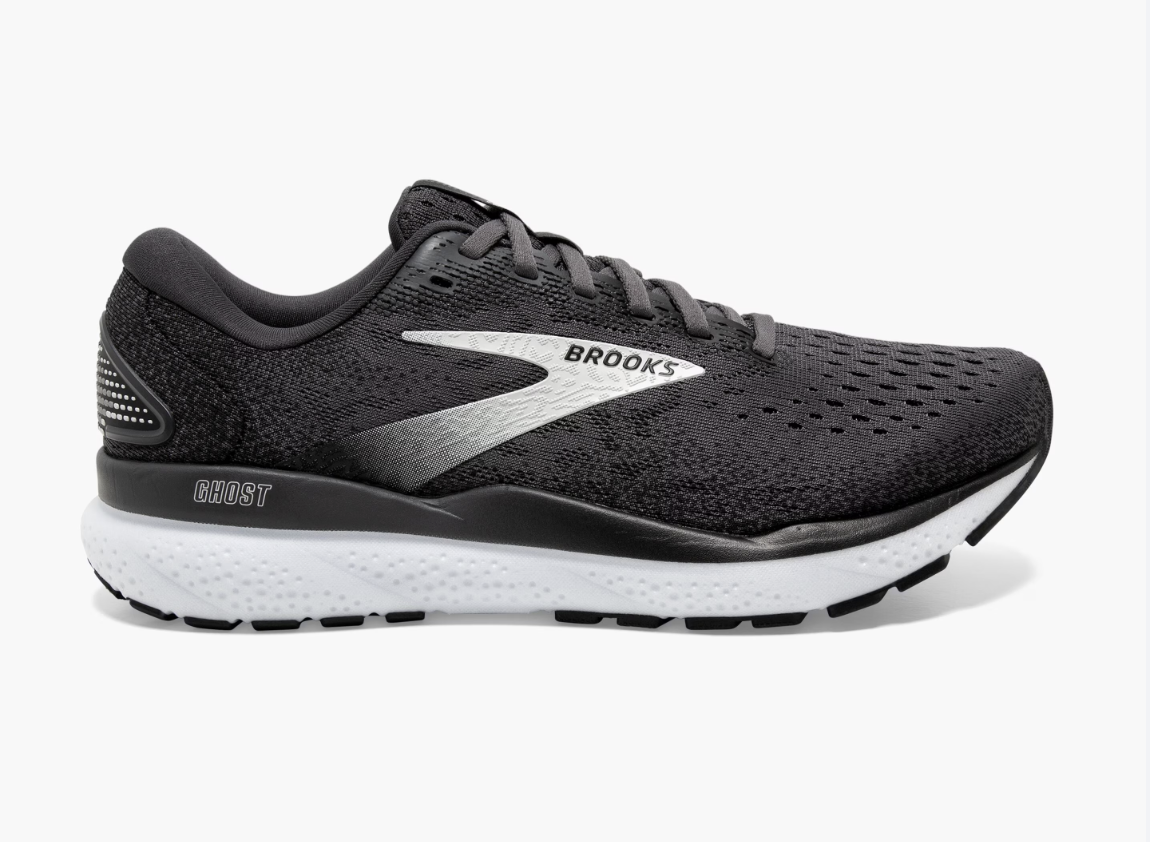Brooks Mens Ghost 16 - Black/Grey/White (1104181D090)
