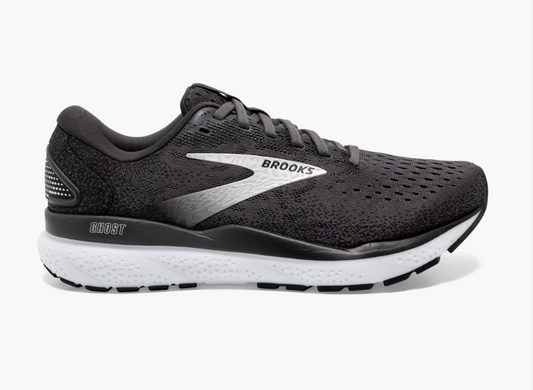 Brooks Mens Ghost 16 - Black/Grey/White (1104181D090)