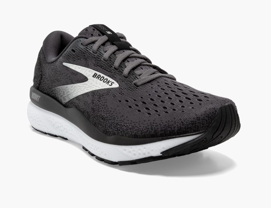 Brooks Mens Ghost 16 - Black/Grey/White (1104181D090)