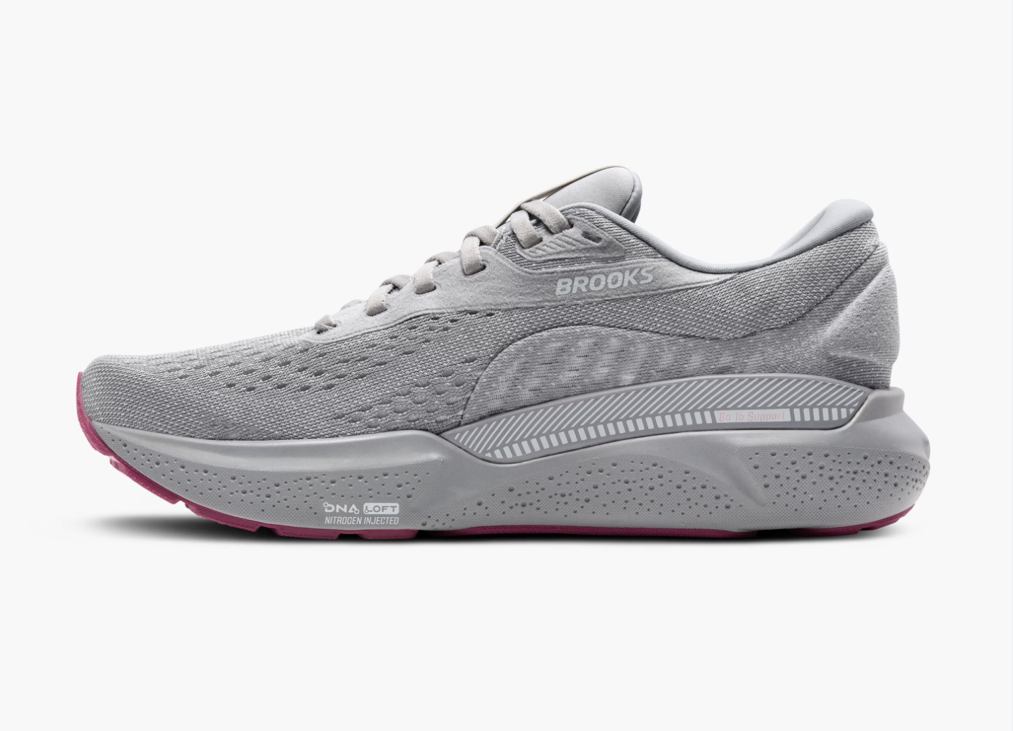 Brooks Womens Adrenaline GTS 24 Wide - Alloy/White/Zephyr (1204261D019)