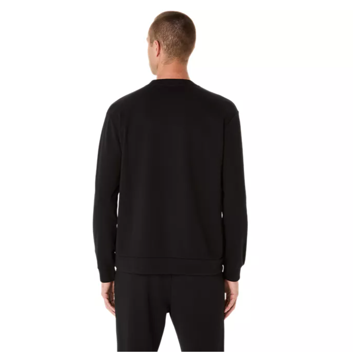 2026 Rose Bowl Half Marathon - ASICS Unisex Sweat Crew Neck Top Performance Black (2031E908) (RB26-02)
