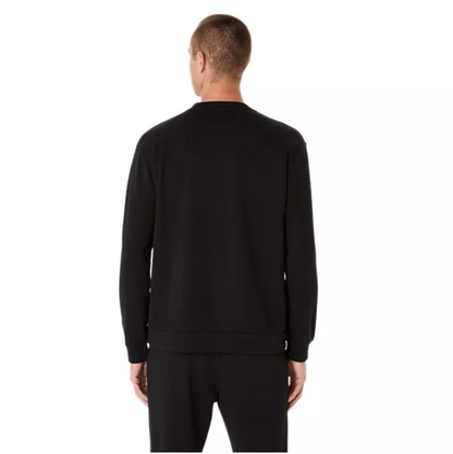 2026 Rose Bowl Half Marathon - ASICS Unisex Sweat Crew Neck Top Performance Black (2031E908) (RB26-02)