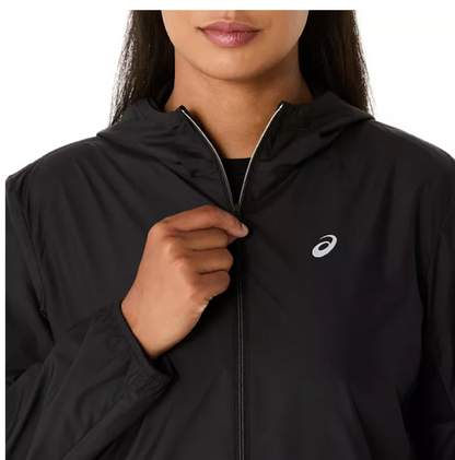 2026 ASICS Los Angeles Marathon FINISHER - ASICS Women's Silver Jacket Black (2012D148) (LA26-36)