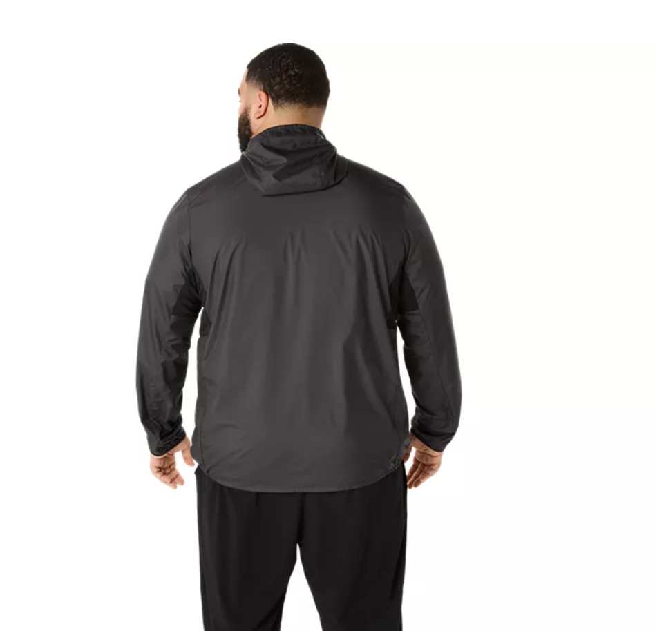 2026 ASICS Los Angeles Marathon FINISHER - ASICS Men's Silver Jacket Black (2011D235) (LA26-36)