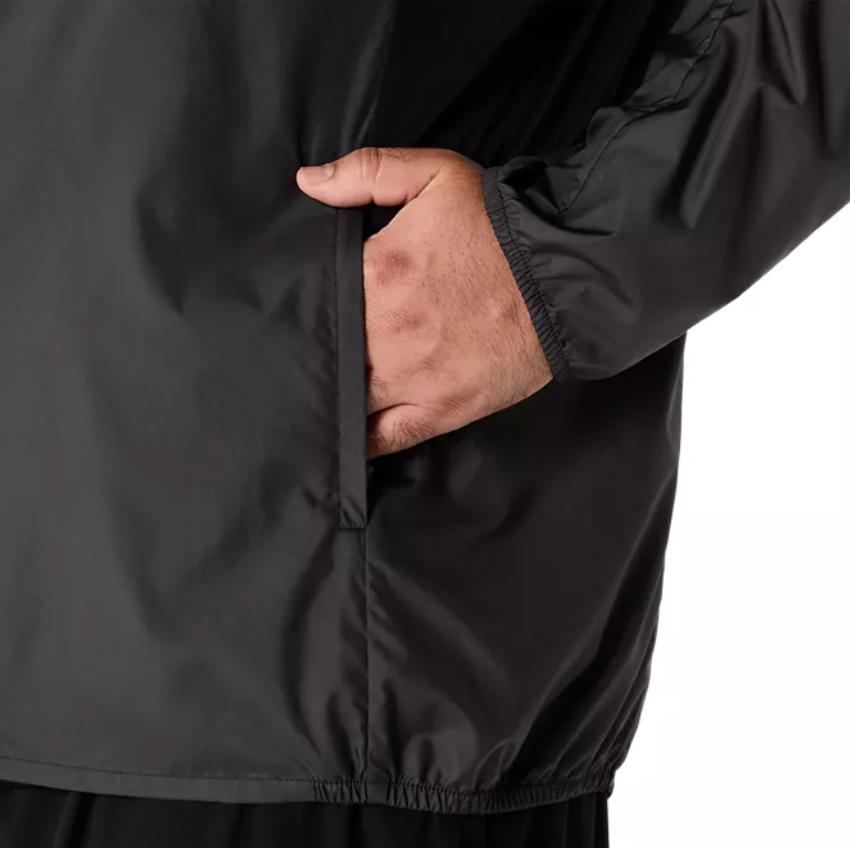 2026 ASICS Los Angeles Marathon FINISHER - ASICS Men's Silver Jacket Black (2011D235) (LA26-36)