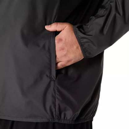 2026 ASICS Los Angeles Marathon FINISHER - ASICS Men's Silver Jacket Black (2011D235) (LA26-36)